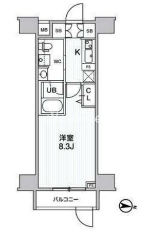 ジェノヴィア三ノ輪IIスカイガーデンの物件間取画像